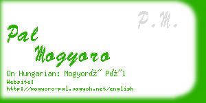 pal mogyoro business card